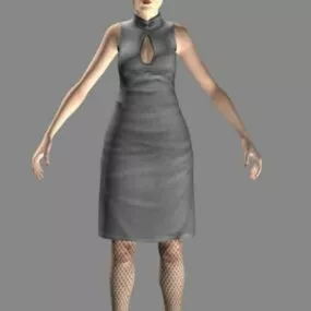 Civilian Female Character 3d model