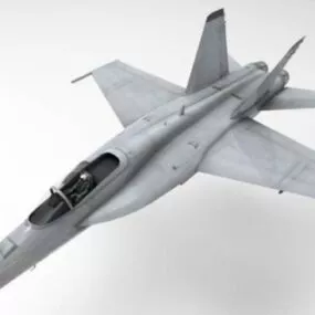 F18 Superhornet Aircraft 3d model