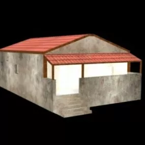 Old Suburb House 3d model