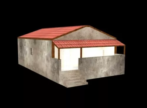 Old Suburb House 3d model Old Suburb House 3d model
