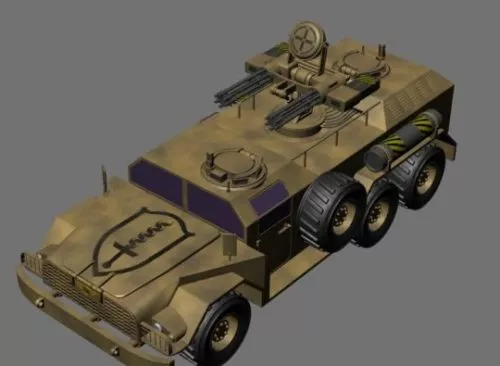 Anti Aircraft Vehicle 3d model Anti Aircraft Vehicle 3d model