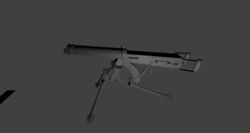 Vicker Machine Gun 3d model Vicker Machine Gun 3d model