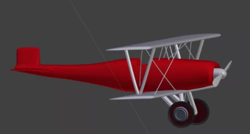 Biplane Vintage Airplane 3d model Biplane Vintage Airplane 3d model