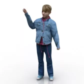 Europe Little Boy Character 3d model Europe Little Boy Character 3d model