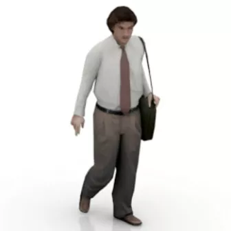 Walking Business Man 3d model Walking Business Man 3d model