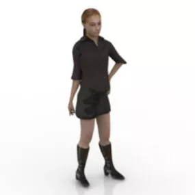 Fashion Woman Character 3d model