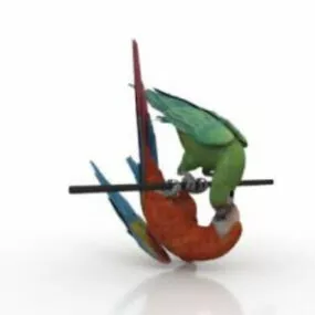 Flirting Owl 3d model