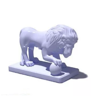 Chinese Ancient Lion Sculpture 3d model