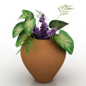 Home Flower Potted 3d model