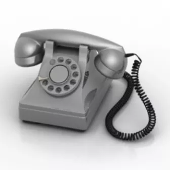 Vintage Number Telephone 3d model Vintage Number Telephone 3d model