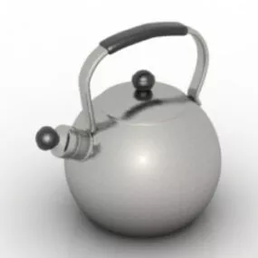 Inox Kettle 3d model