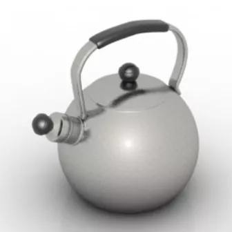 Red Kettle 3d model