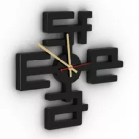 Big Number Watch Design 3d model