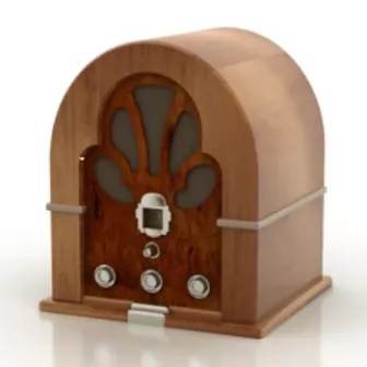 Vintage Radio 3d model Vintage Radio 3d model