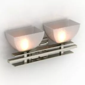 Pink Wall Lamp 3d model