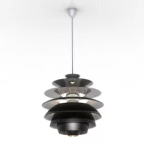 Rosette Chandelier 3d model