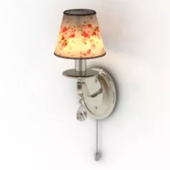Floral Wall Lamp 3d model Floral Wall Lamp 3d model