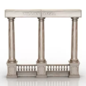 Greek Corridor Column 3d model Greek Corridor Column 3d model