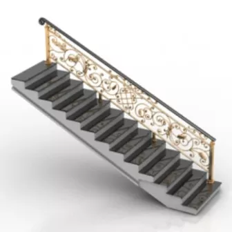 Decoration Rail Column 3d model