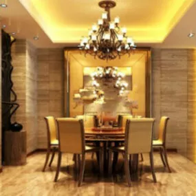 New Restaurant Interior Design 3d model