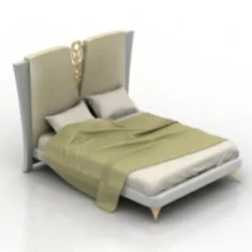 Furniture Design Double Bed 3d model