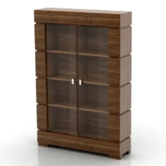 Retro Wooden Files Cabinet 3d model Retro Wooden Files Cabinet 3d model