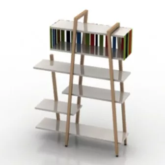Modern Design Bookshelf 3d model Modern Design Bookshelf 3d model