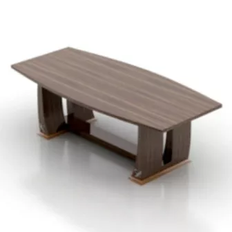 Office Wooden Table 3d model Office Wooden Table 3d model