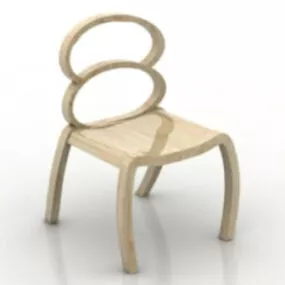 Wooden Bench 3d model