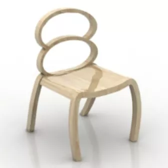 Wooden Bench 3d model Wooden Bench 3d model