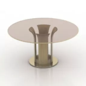 Transparent Coffee Table 3d model