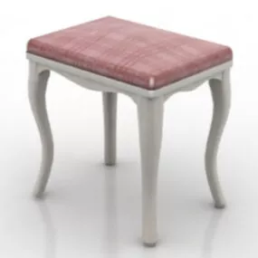 Continential Stool Furniture 3d model
