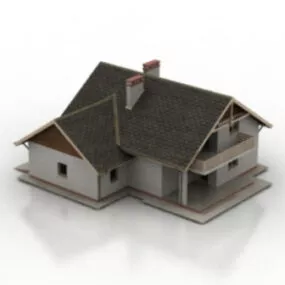 Era Cottages Building 3d model