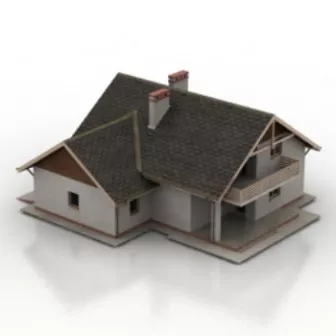 Era Cottages Building 3d model Era Cottages Building 3d model