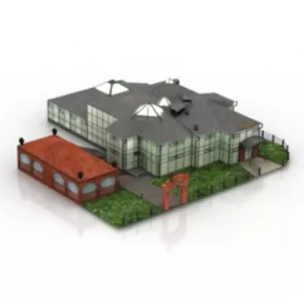Building Villa Landscape 3d model Building Villa Landscape 3d model