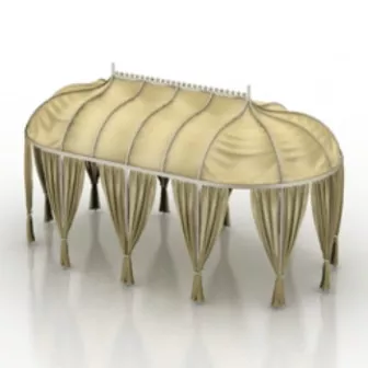 Silver Tent House 3d model Silver Tent House 3d model