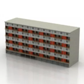 Highrise Building Apartment 3d model