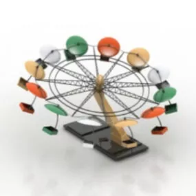 Playground BUilding Carousel 3d model