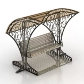 Luxury Swing Waiting Station 3d model Luxury Swing Waiting Station 3d model