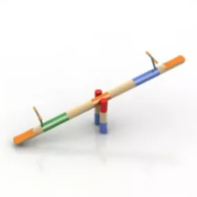 Seesaw Playground 3d model