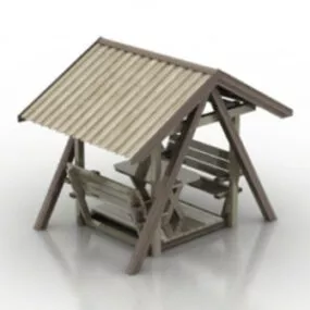 Ancient Well Building 3d model
