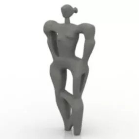 Abstract Human Sculpture 3d model