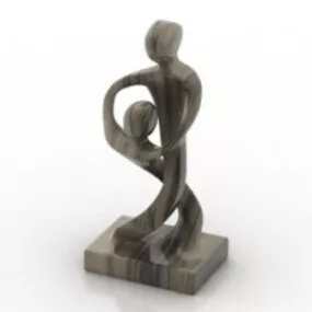 Stone Human Sculpture 3d model