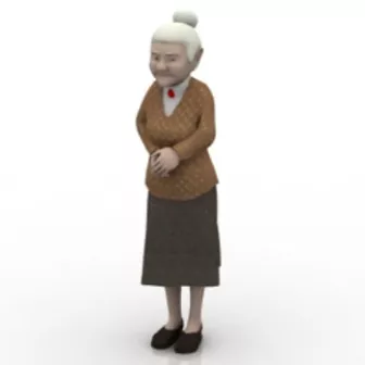 Grandmother Character 3d model Grandmother Character 3d model