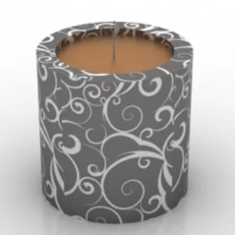 Candlelight Dinner Candles 3d model Candlelight Dinner Candles 3d model