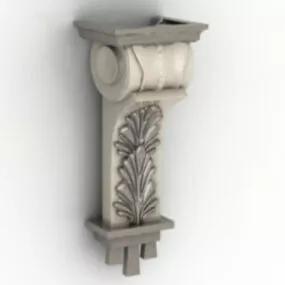 Continental Wall Decoration Component 3d model