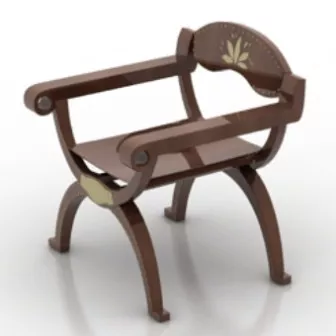 Old Seat Woden Chair 3d model Old Seat Woden Chair 3d model
