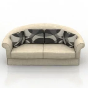 Common Smooth Sofa 3d model