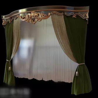 Hotel Curtains 3d model Hotel Curtains 3d model