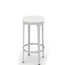 Pure White Bar Chai 3d model Pure White Bar Chai 3d model